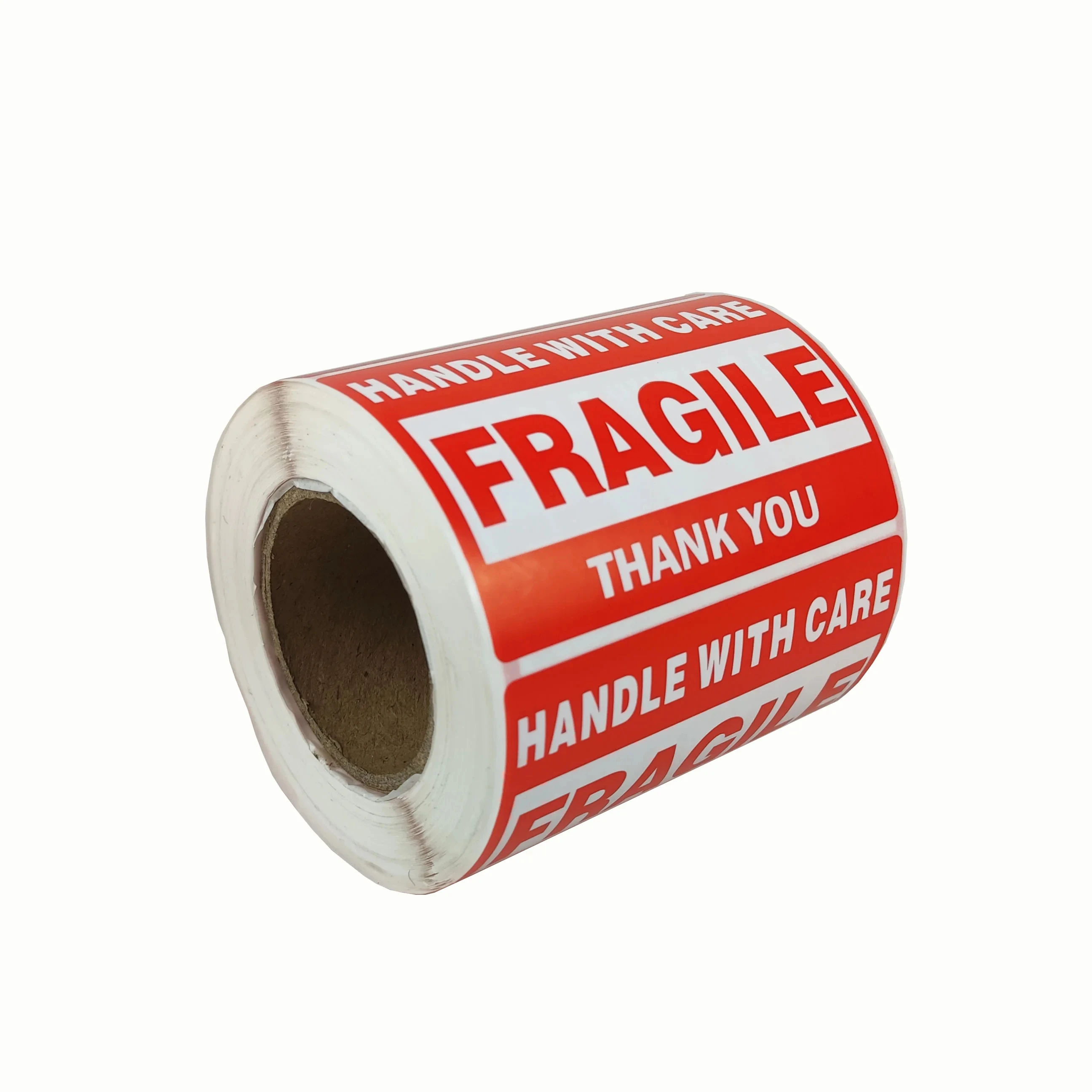 Custom Adhesive Sticker  Paper Warning Label Roll  Shipping Fragile Label Sticker