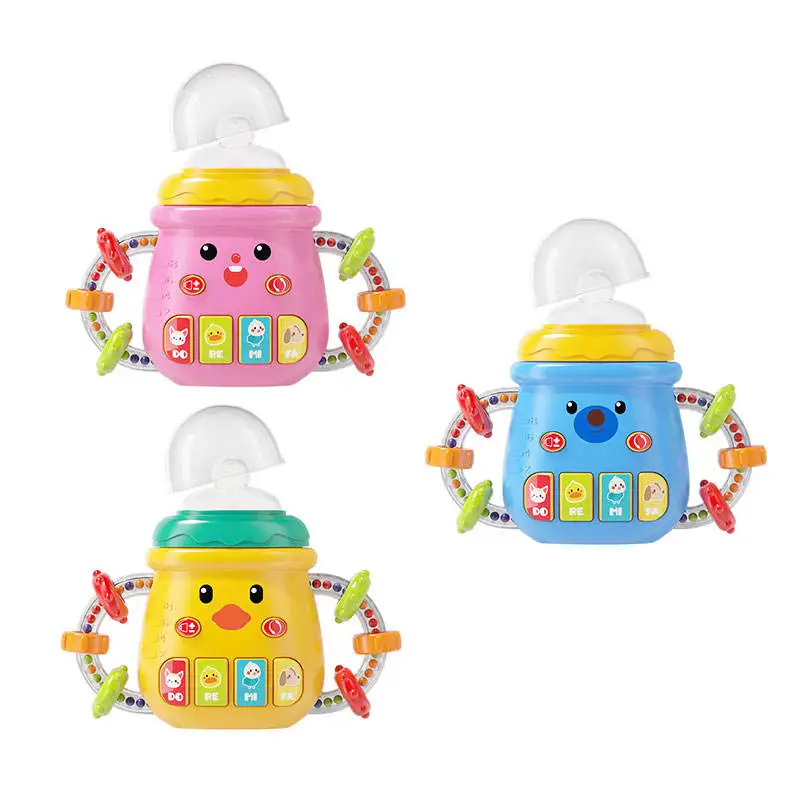 Wholesale cheap plastic baby rattle toys Baby 6 months  Early Educational Infant Ring Bell Hand Chew Rattles Toys sensory toys