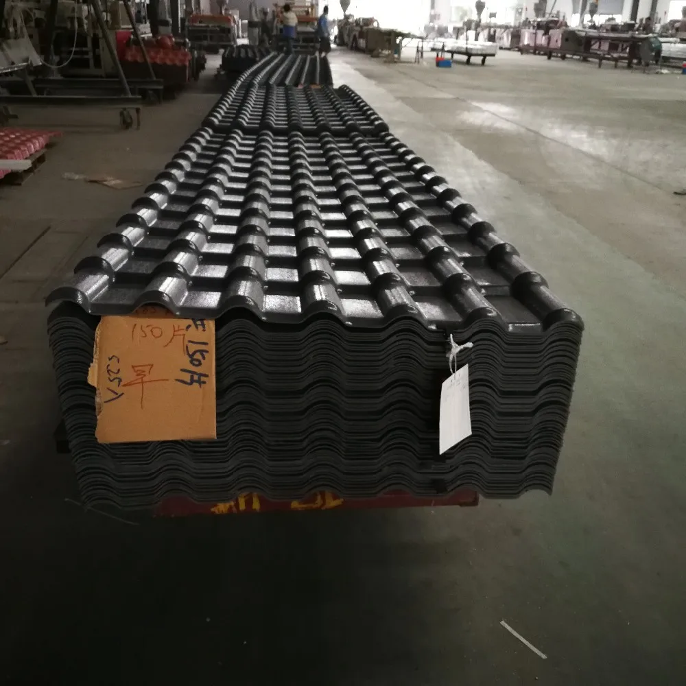 Гофрированная испанская синтетическая смола пластиковая кровля ПВХ ASA лист плитка колониальная