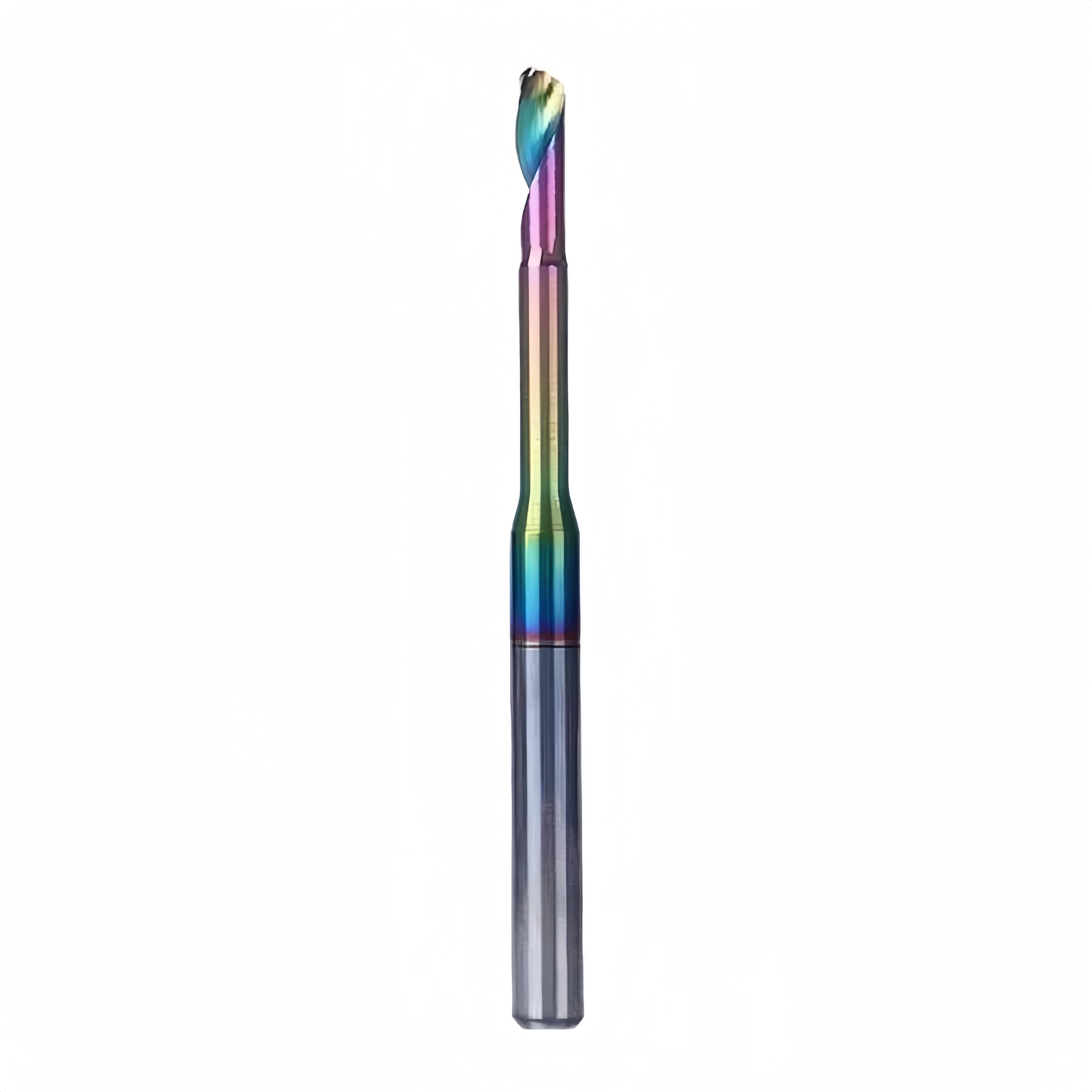 China Manufacture CNC Milling Cutter Solid Carbide Coated Single Flute End Mill for Wood PVC Acrylic