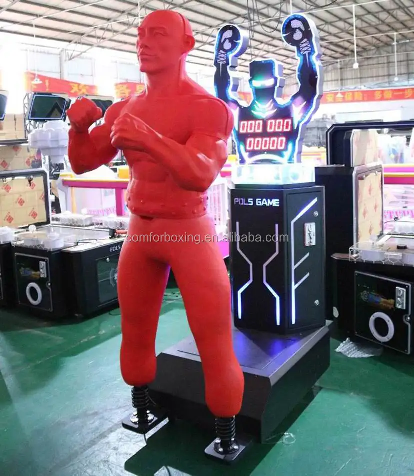 Dynamometry big punch boxing coin operated redemption arcade game machine