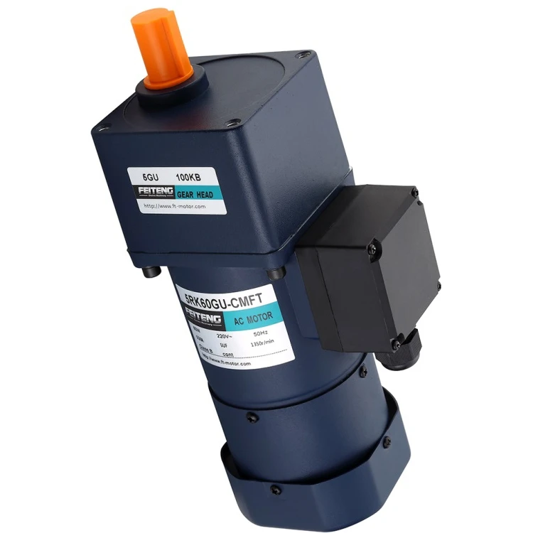 Customized Waterproof 120W 90Mm Low Rpm Reversible Ac Gear Motor 5RK12GU Speed Control Motor Reversible Type With Gear Head