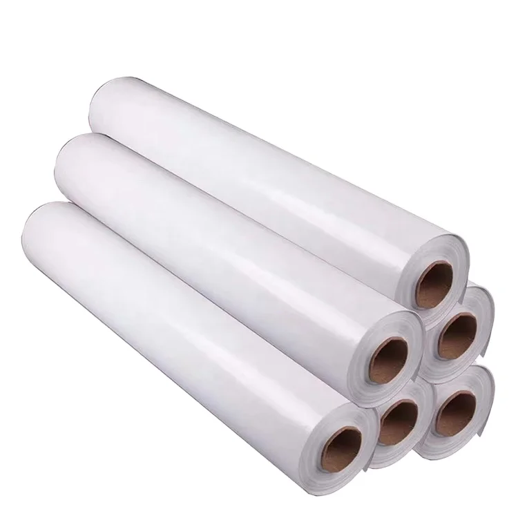 Pvc Vinyl Self-Adhesive Film Roll Printing 120Gsm 130Gsm 140Gsm Custom Sized White Extended Film Roll