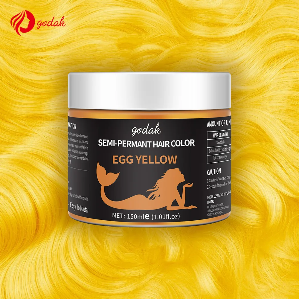 10 Colors Temporary Hair Color Cream Easy Coloring Semi Permanent Hair Dye Private Label Hair Color
