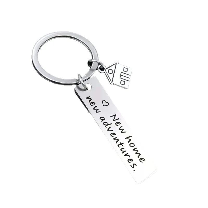 Custom Engraving New Home New Adventures Real Estate Marketing Gift Keychain Promotional Gifts Items for Corporate