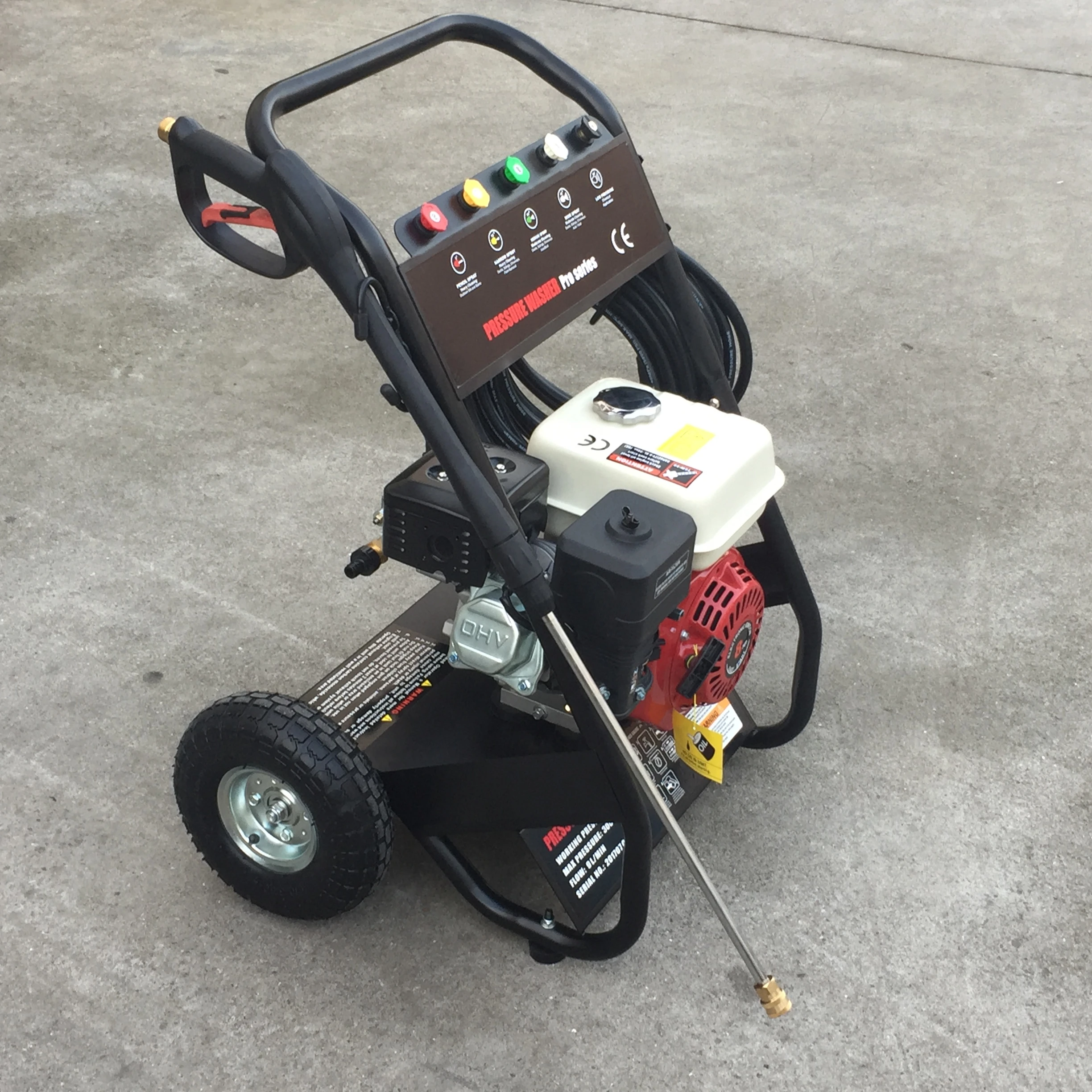 LORDMATE(CHINA) 7hp 208cc high pressure washer 4 stroke engine professional Water jet cleaner