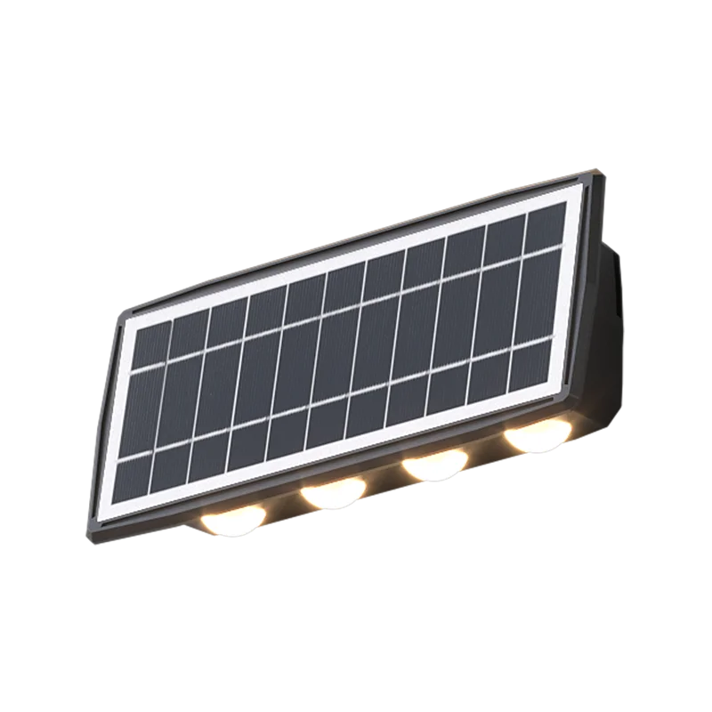 Modern Led IP65 Intelligent Light Detect Waterproof Solar Warm White Wall Lamp Fence Garden Outdoor Colorful Hanging Light