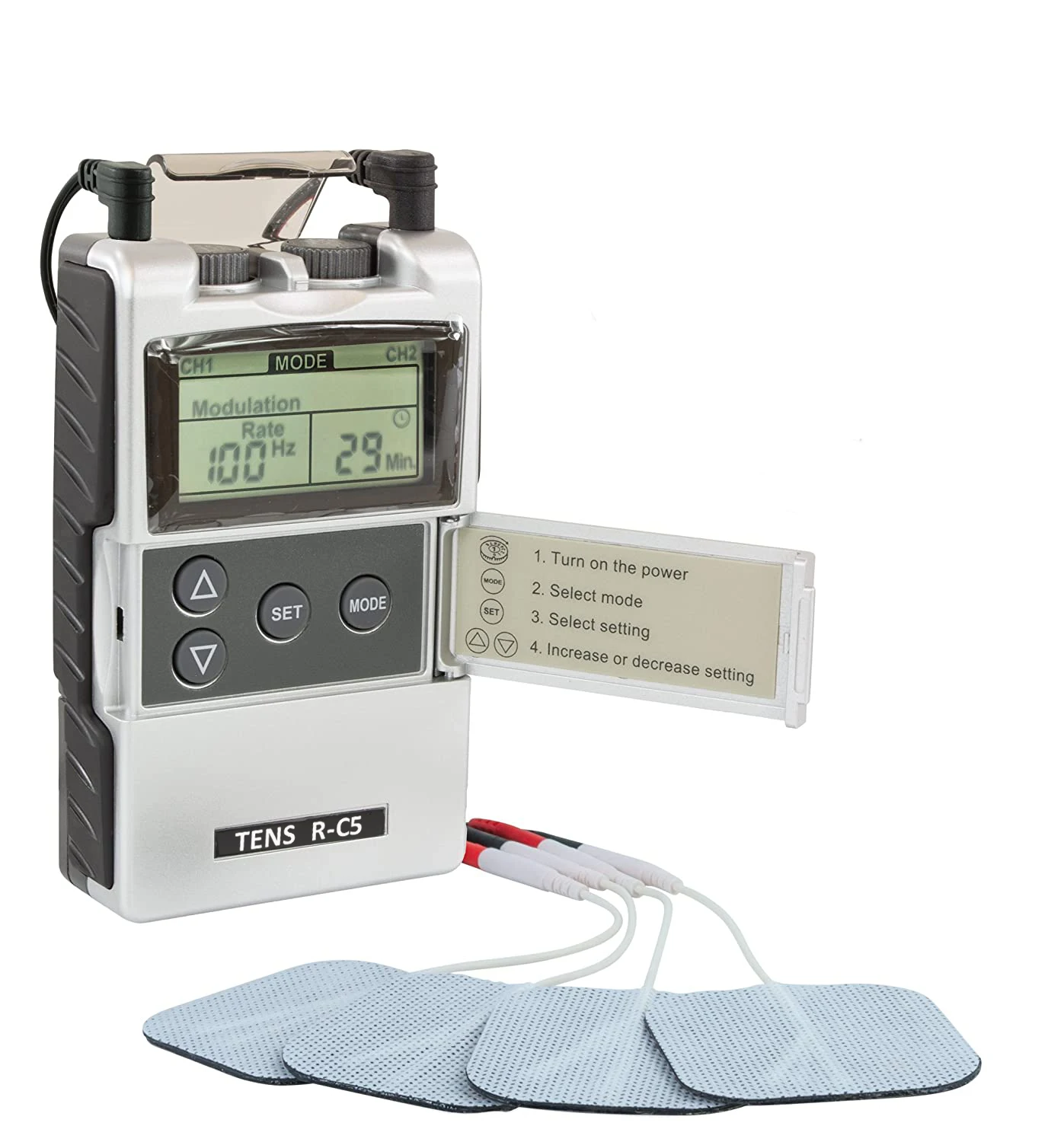 Электростимулятор EMS ev-804 TENS для снятия боли в коленях