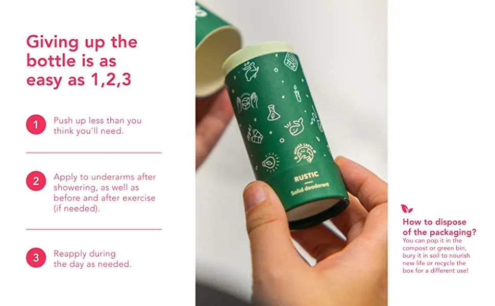 Plastic Aluminium Free Tube Natural Deodorant Arm Hammer Solid Deodorant Stick for Men  Women