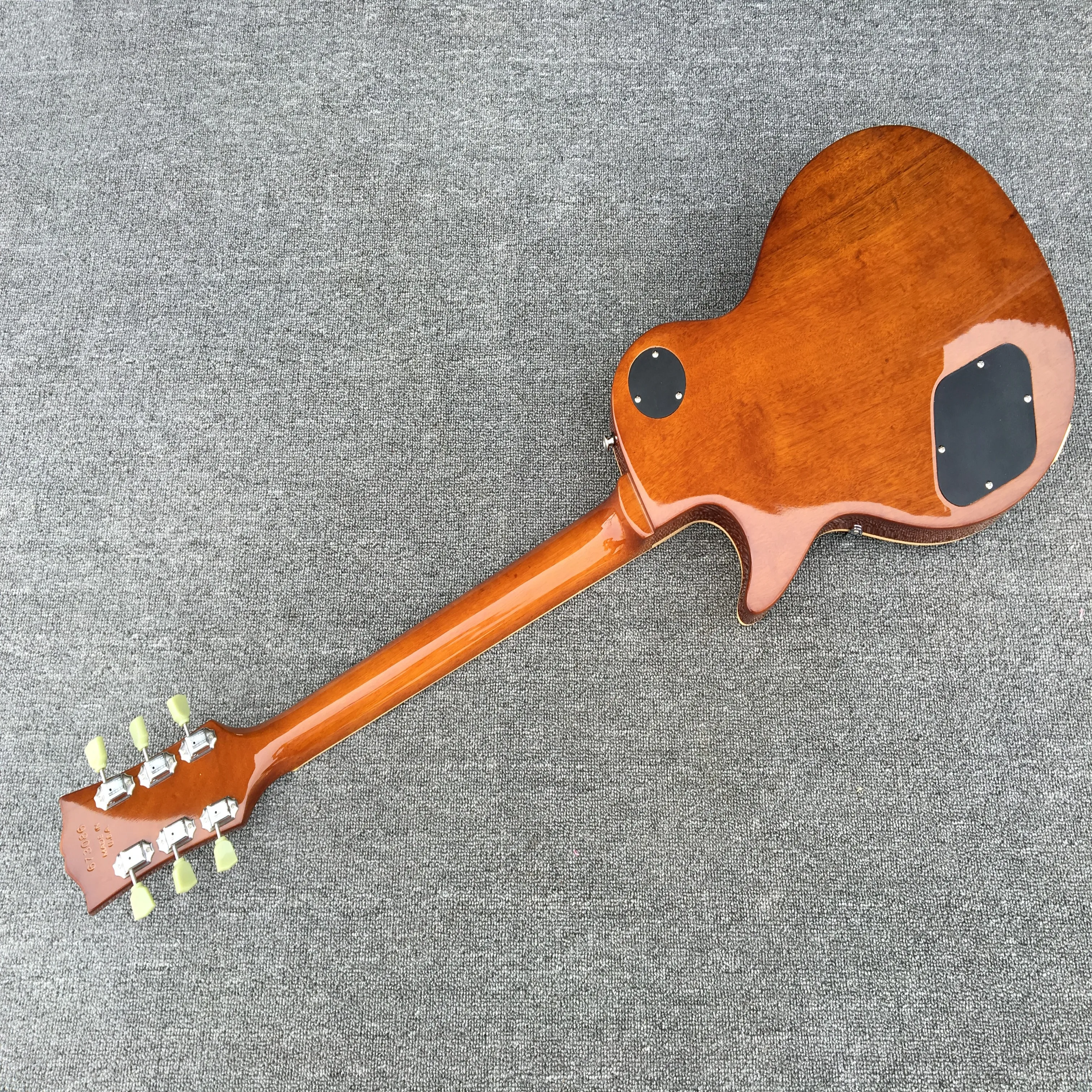 Бесплатная доставка электрическая гитара в sunburst золотая фурнитура переплет ладов обновленная мостовая Tune-o-Matic Кленовая