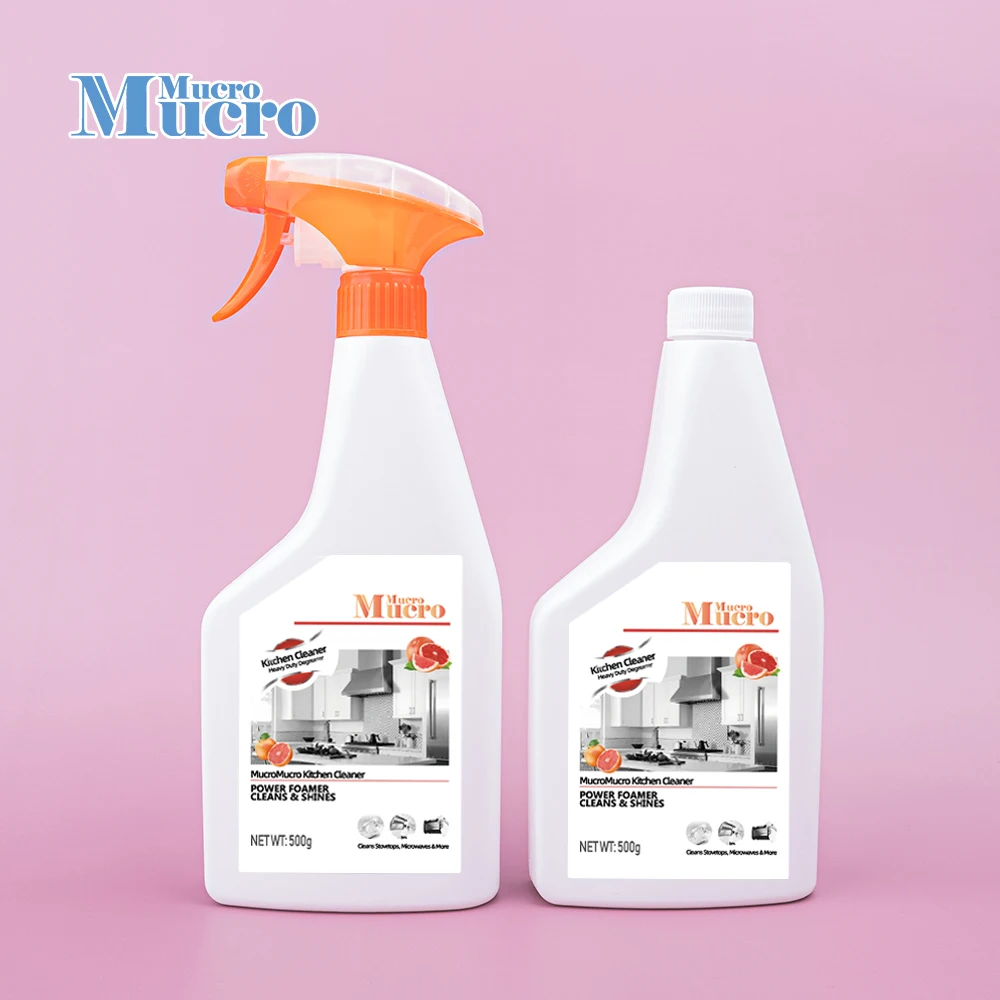 Multi Purpose Foam Eco Friendly Oil Grease Stain Removing Kitchen Spray Bubble Cleaner Drain Hood Stove Kitchen Cleaner Spray
