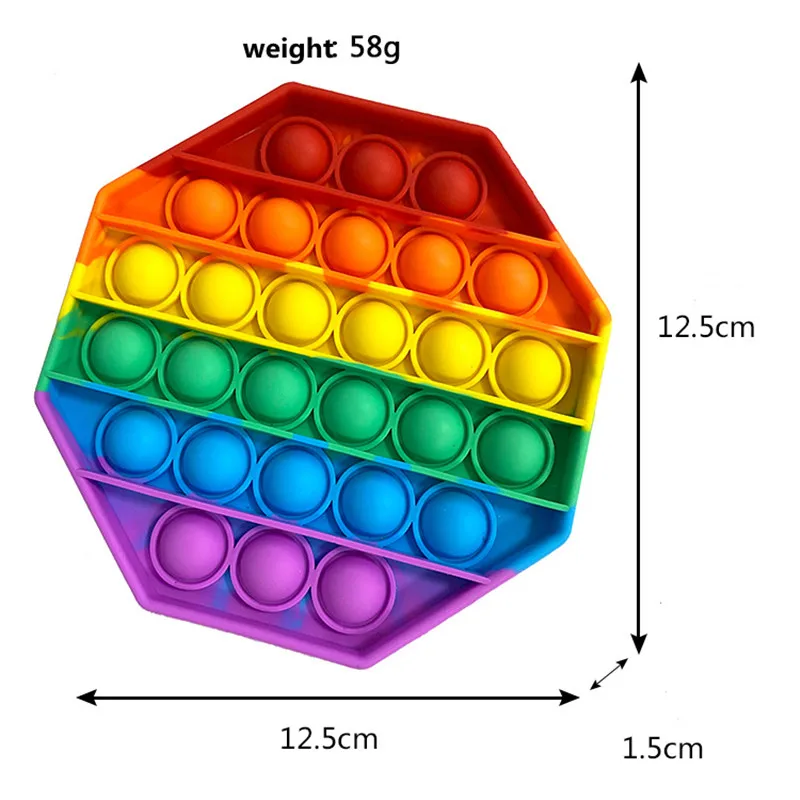 Push   Bubble Sensory Fidget Toy, Among US Autism Special Needs Stress Reliever Silicone Stress Reliever Toy