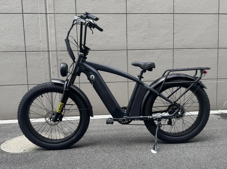 26 inch fat tire beach cruiser bike 20ah large capacity long distance city bike 3 wheel e bike with sidecar