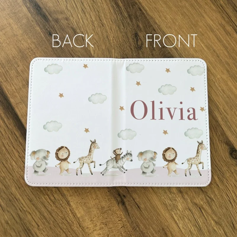 Wholesale Custom Design Newborn Baby Gift Travel kid passport and card holder wallet passport holder with logo