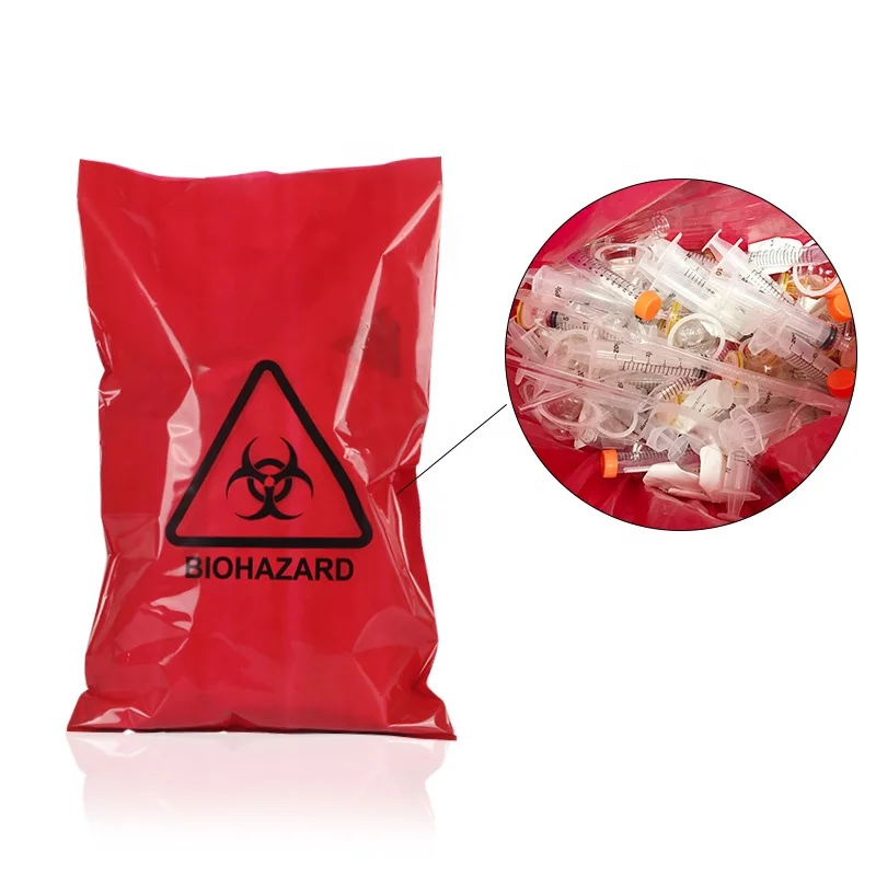 High temperature resistance biohazard garbage bags medical waste bags for hospital