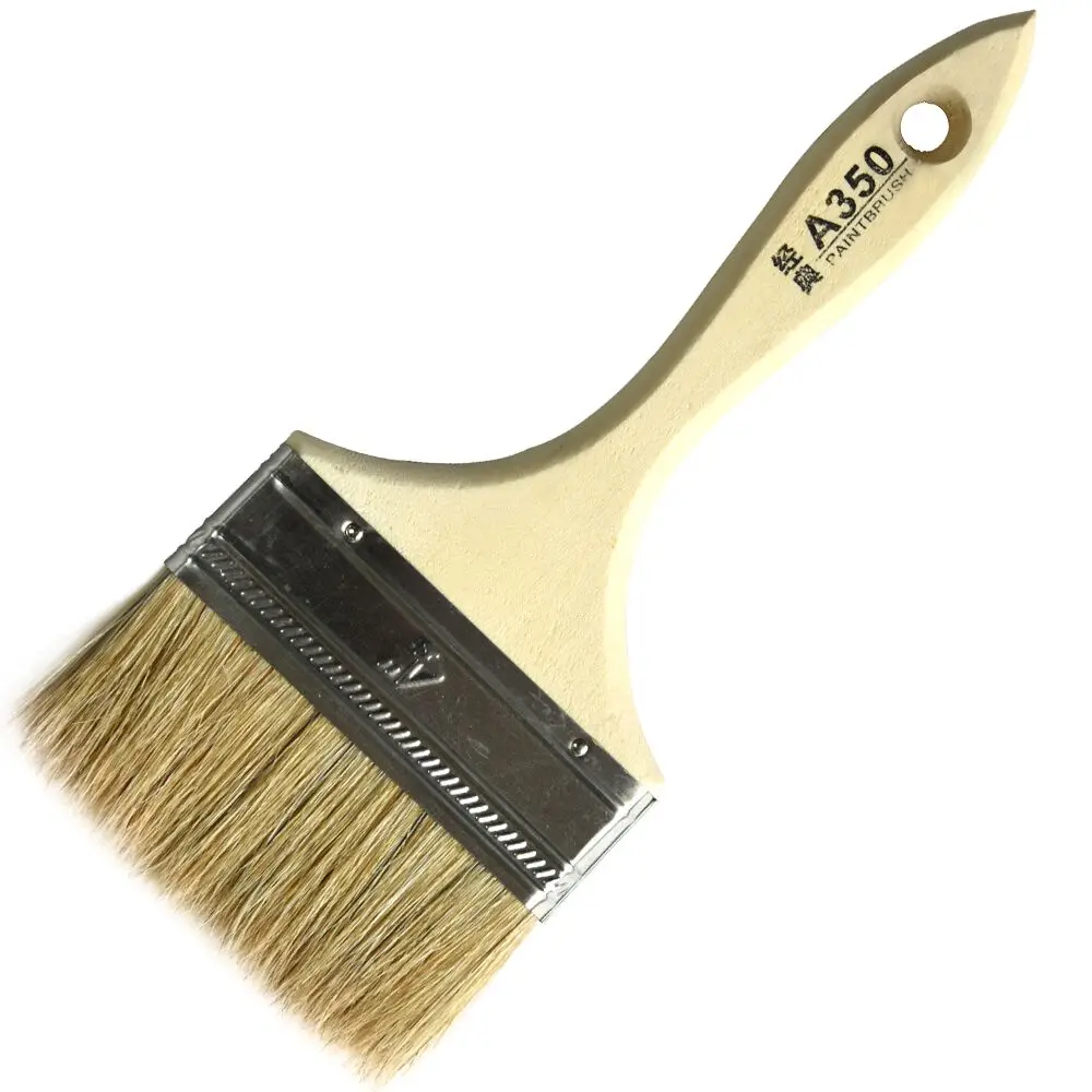 
China cheap nylon chip bristle paint brush bristle wall paint brush oil painting tools 