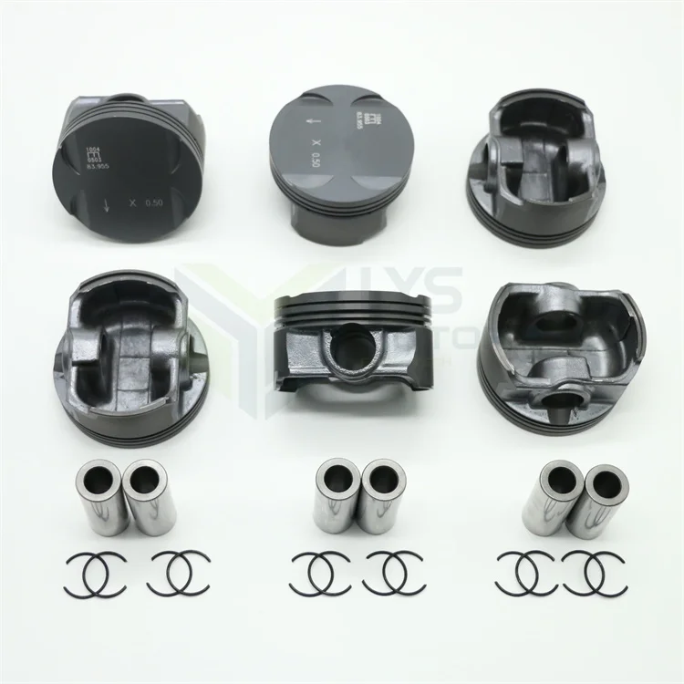 6PCS Piston Set Ring For BMW E46 E39 E60 E61 Z4 E83 E85 325i 525i 2.5i M54 M54B25 256S5 11257512526 11257509175 STD 050