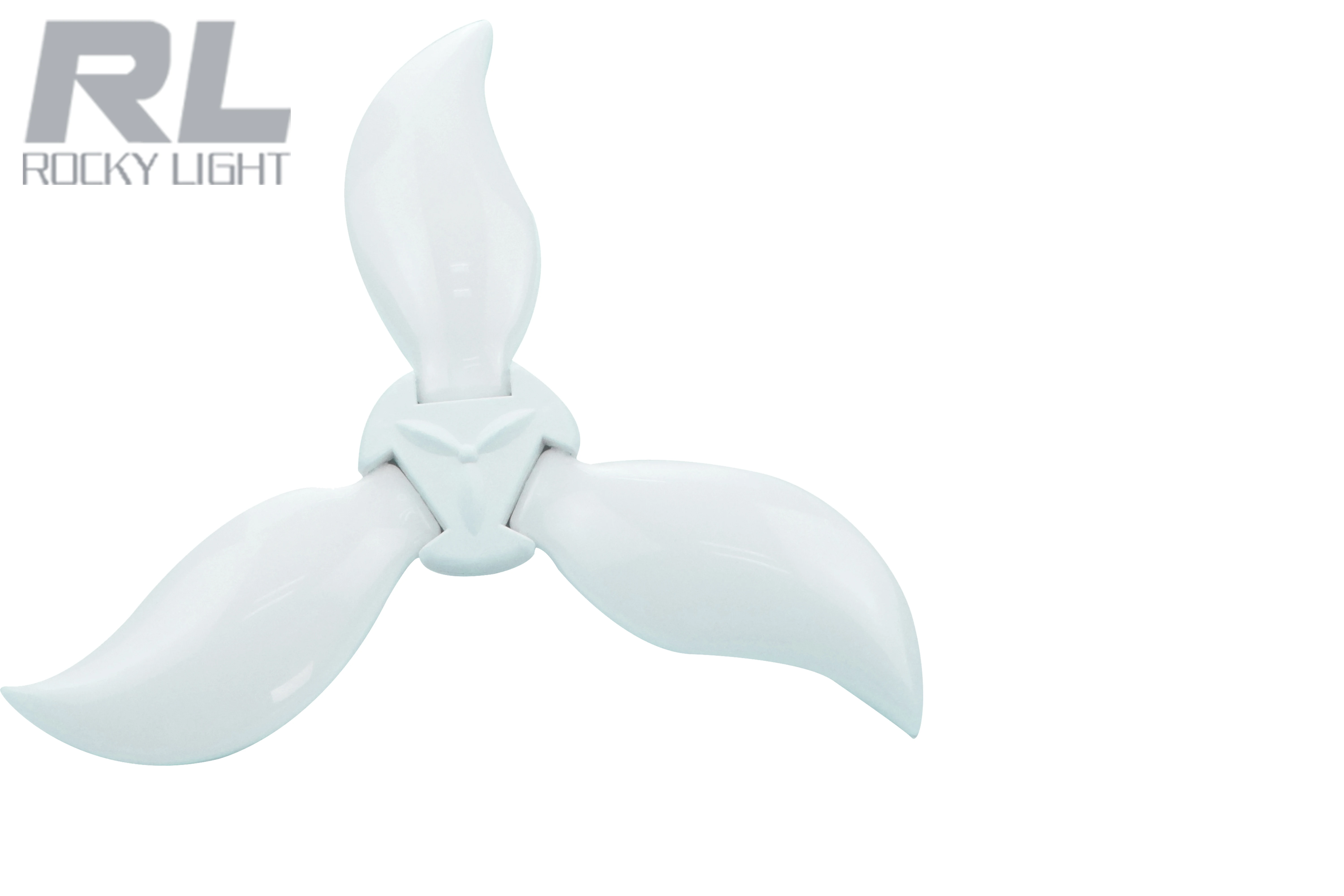 RockyLight three-leaf lamp fan folding design creative UFO chandelier E27 screw super bright LED energy-saving home lamp 30W