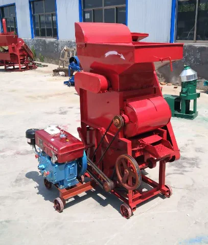 Высокая эффективность Малый лущильный аппарат для изготовления лущитель для арахиса жидкость для снятия с дизельным двигателем