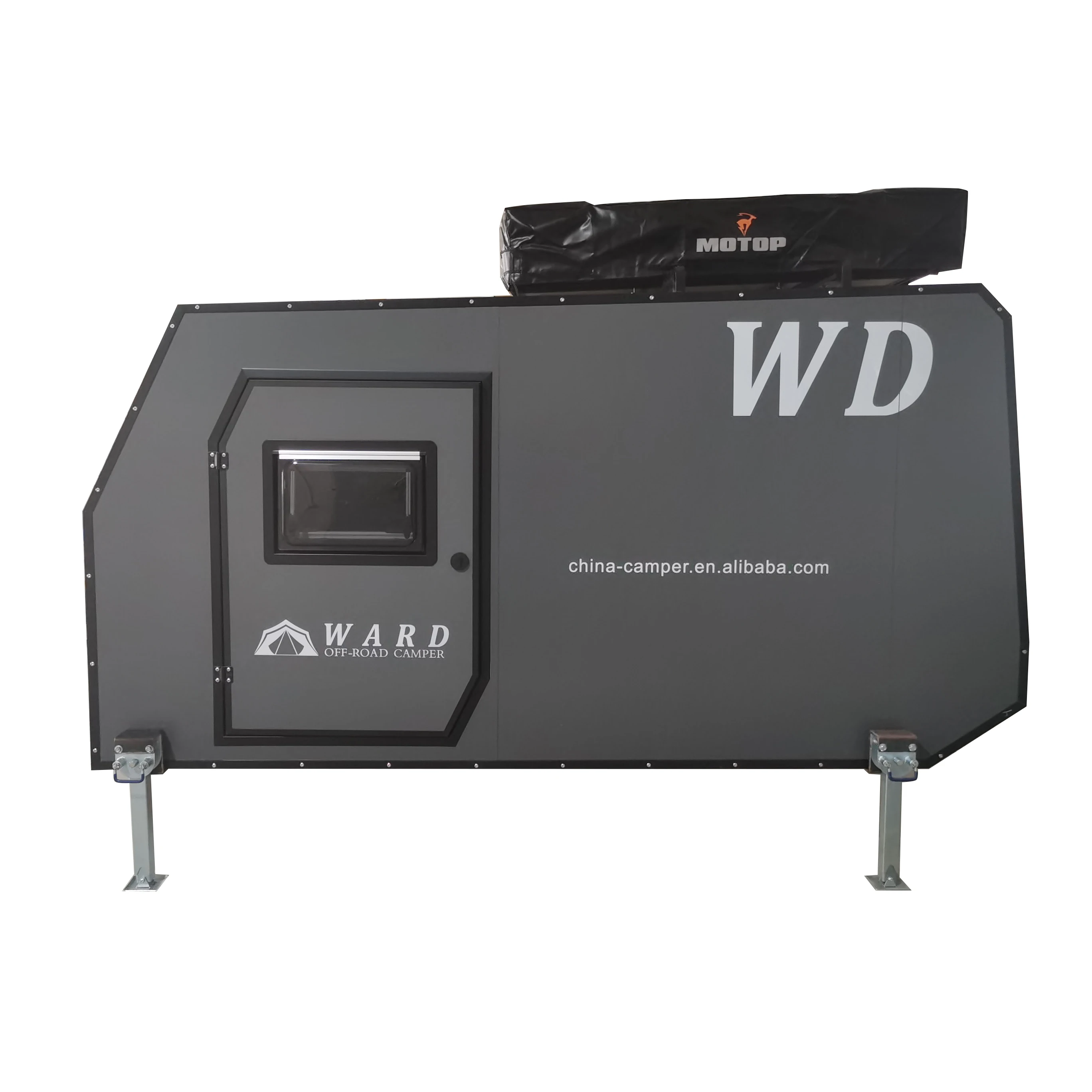 
Off-Road Full 6061 Aluminium Alloy Mini Camper Assembly Type Caravan Easy Installation Cheap Shipping Camping Trailer 