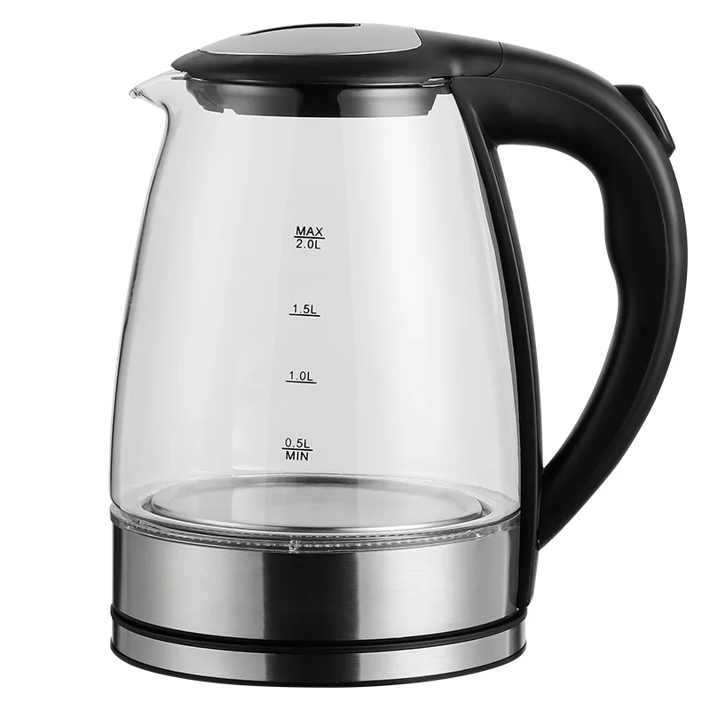Electric kettle Glass 1.8L Stainless steel Deco Electric Glass Pot Tea Kettle