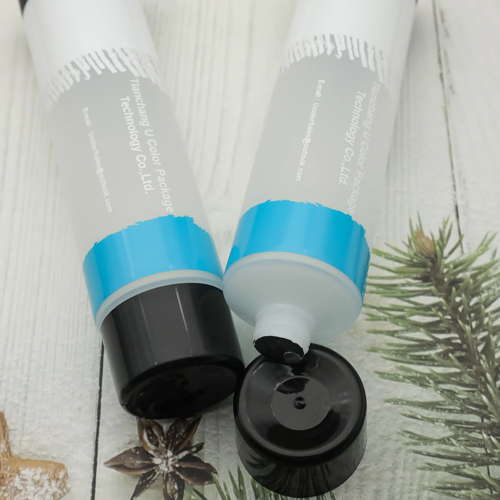 Wholesale Customized 75ml  PE Soft Plastic Tubing empty tube with matte surface