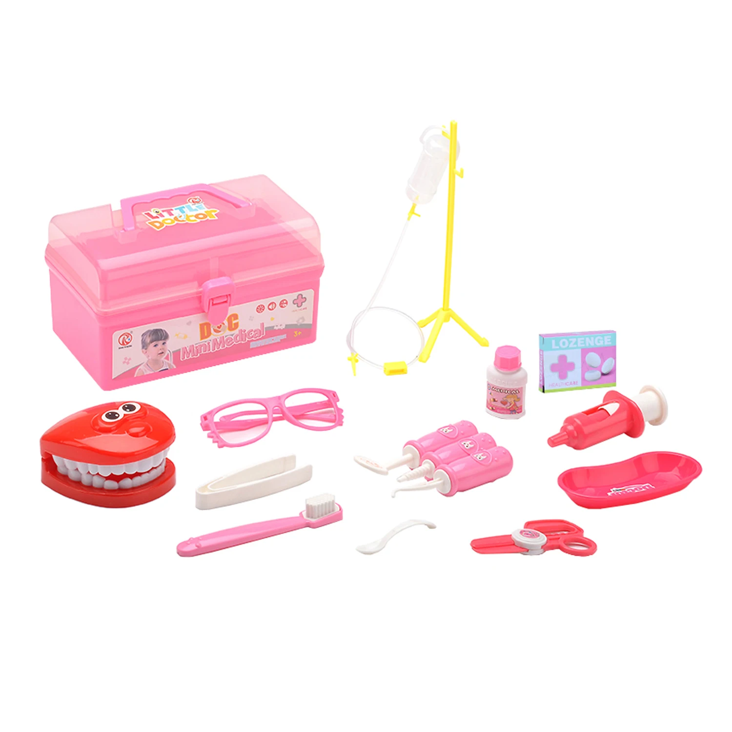 2024 Hot Sell Pretend Role Play Doctor Kit Kids Dentist Toy For Children Indoor Role Play Dental Tools Set