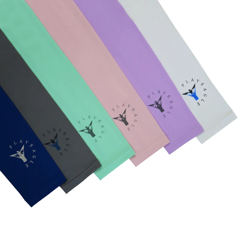 PLAYEAGLE Golf Ice Silk Arm Sleeves Outdoor UV Protection Sleeve Breathable Anti-UV Sleevelet Sports Cycling Arm Sleeve