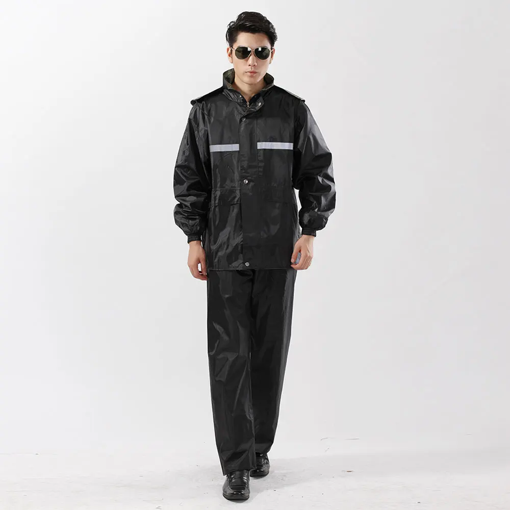 Reflective  Waterproof Workwear Uniform  Clothes High Visibility Traffic Patrol Protective Work Raincoat