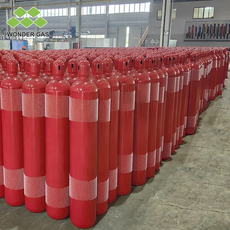 Fire Extinguisher EN ISO9809-1 45kg CO2 Cylinder DNV 68L 150Bar CO2 Bottle TPED Certification