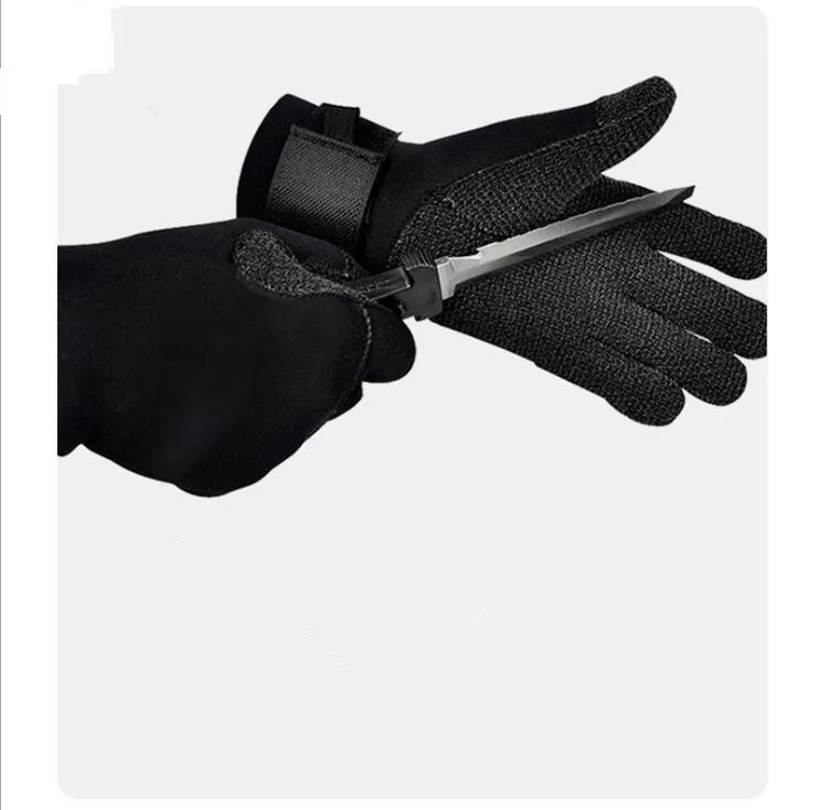 Available 3/5MM diving gloves Winter swimming catch fish non-slip anti-scratch wear resistant warm and cold snorkeling gloves