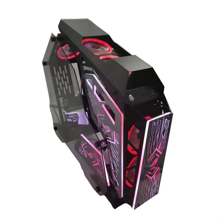 
oem big led rgb fan pc computer case 