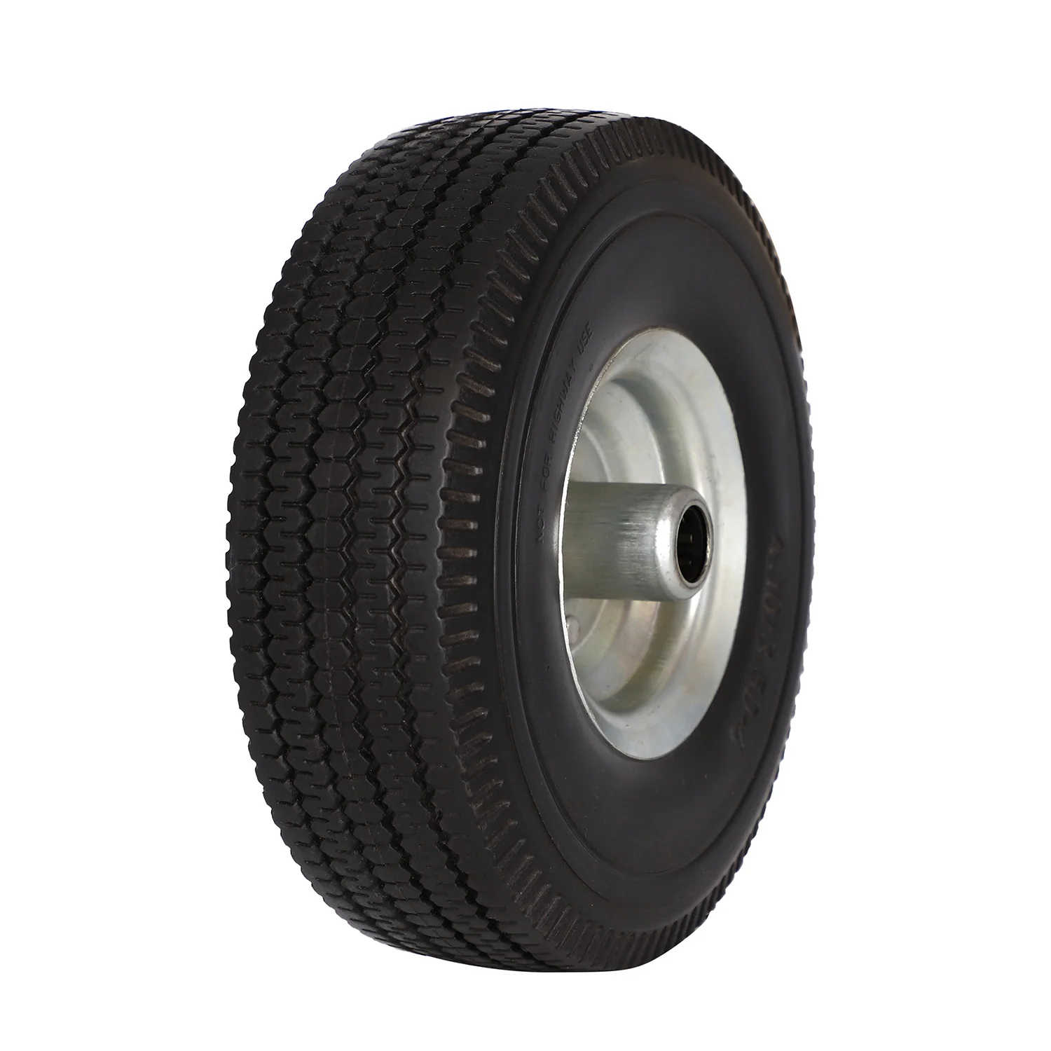 Hot sale 10 inch offset hub 4.10/3.50-4 PU foam wheel, flat free tires for hand trucks