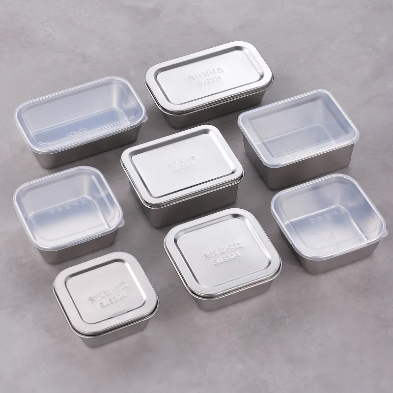 Recyclable Food Lunch Container Leakproof Dishwasher Safe Bento Box BPA Free Stainless Steel Lunch Box Adults Kids 800ml