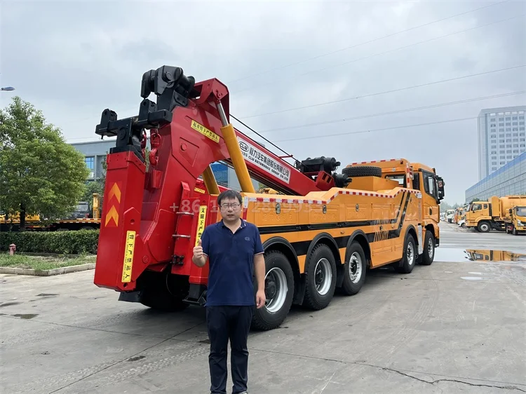 SKD Shacman 30T 40tons 50 tons heavy-duty towing truck wrecker manufacturer 50T hydraulic underlift factory direct price