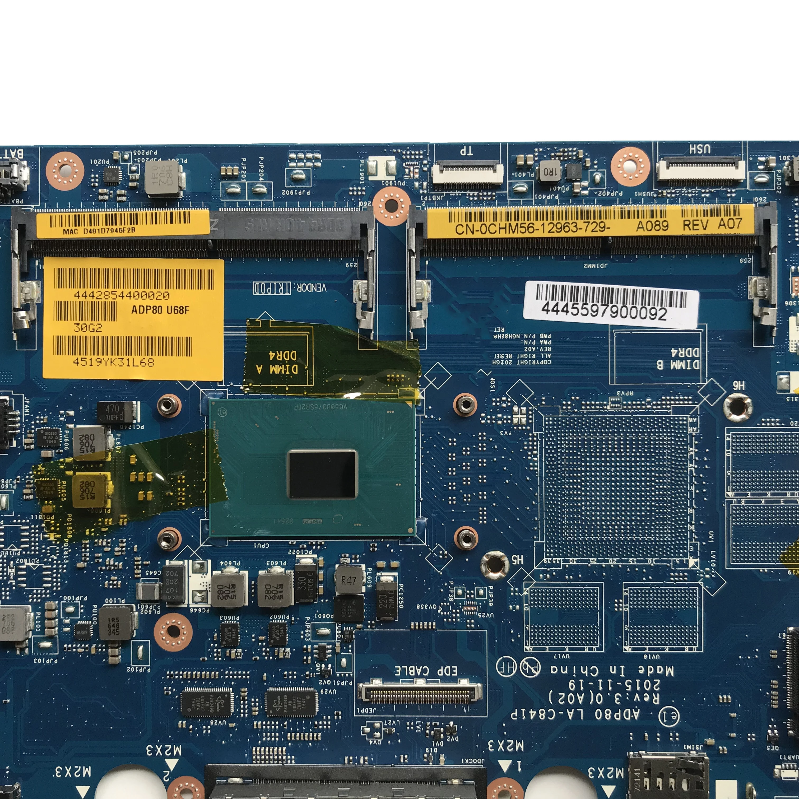 Для Dell Latitude 5570 E5570 Материнская плата ноутбука CN-0CHM56 0CHM56 с LA-C841PMB ADP90 I5-6300HQ процессор DDR4 100% тестирование Быстрая доставка