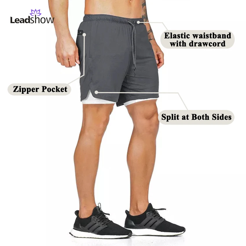 mens fitness apparel Running Shorts With Pockets Jogger Sweat Wholesale Fitness  Workout Custom Athletic Polyester Gym Shorts