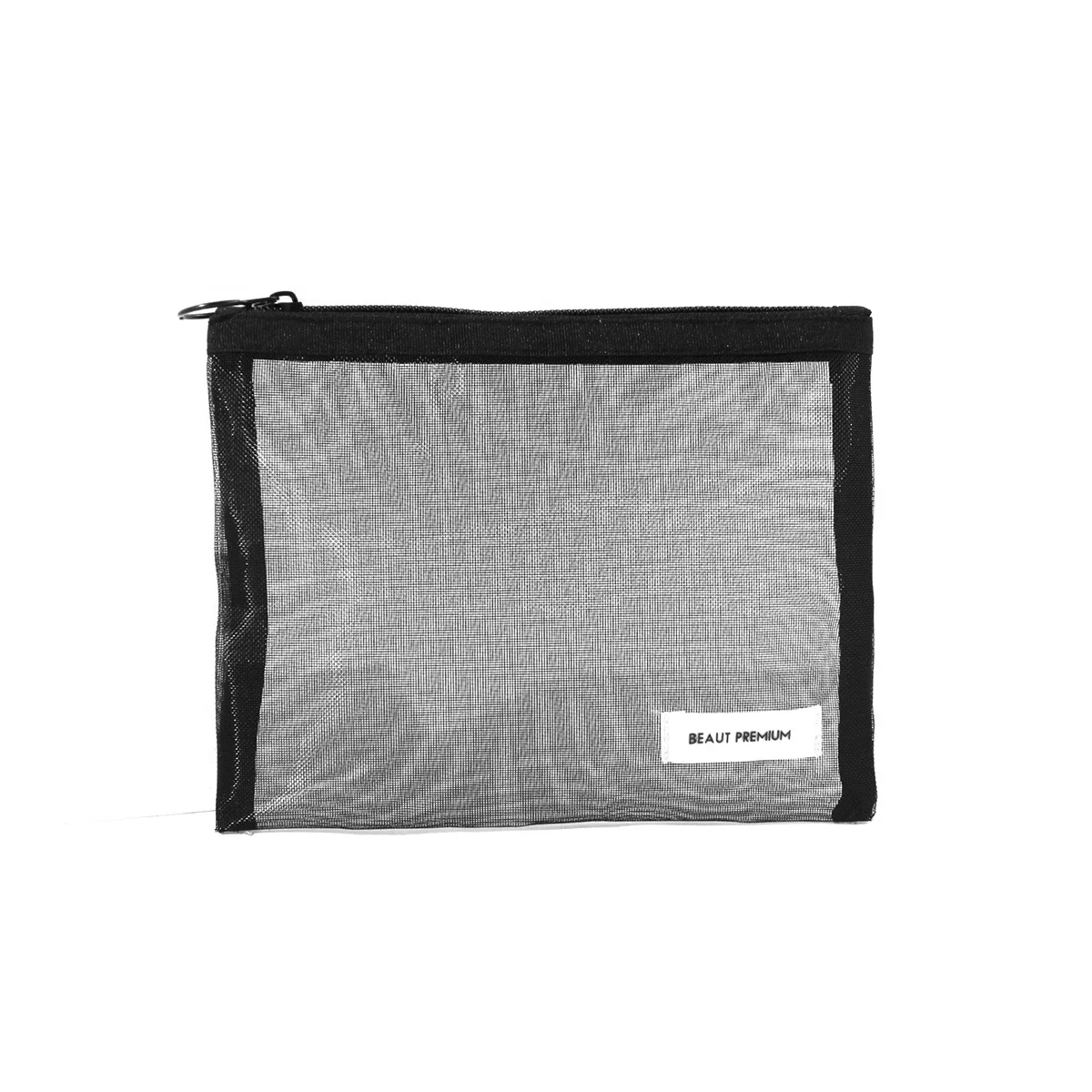 Customizable Recycled Nylon Net Simple Ladies Cosmetic Mesh Makeup Bag Brush Organizer Travel Storage Wash Toiletry Pouch