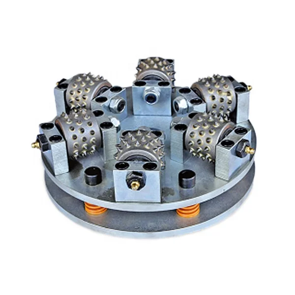 BAIXIN 300mm diamond bush hammer plate disc for stone granite marble concrete litchi suface