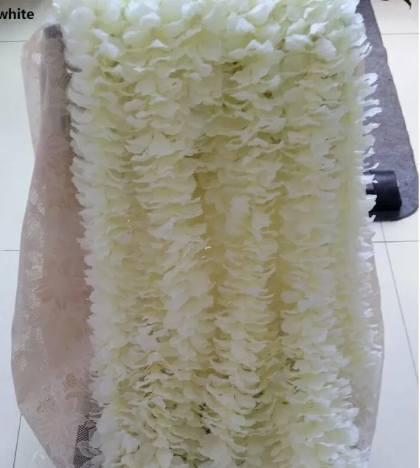 Wholesale cheap artificial wedding flower vine silk flower garland 1m or 2m for wedding home decoration