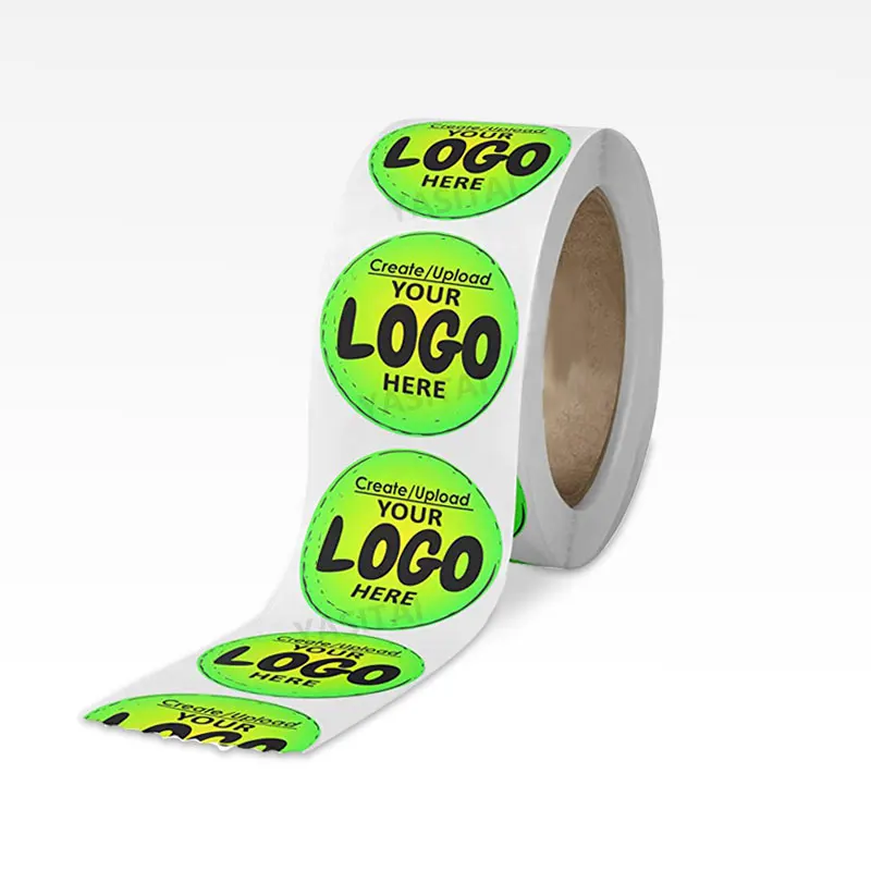 Custom Self Adhesive Printed Logo  Paper Coffee Sticker Labels For Plastic Cups