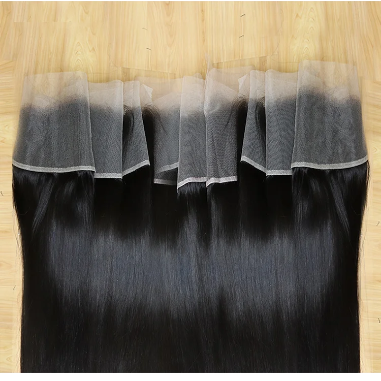 Wholesale Lace Frontal Closure Raw Human Hair 2x6 13x4 4x4 5x5 6x6 Swiss Transparent HD Lace Frontal Closure