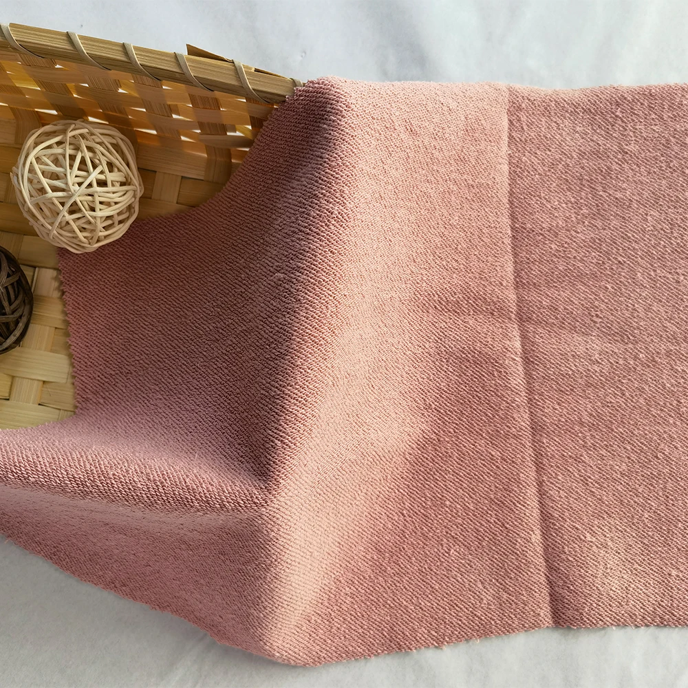 Плотная махровая ткань для свитера из чесаного хлопка, теплая ткань для спортивной одежды на осень и зиму