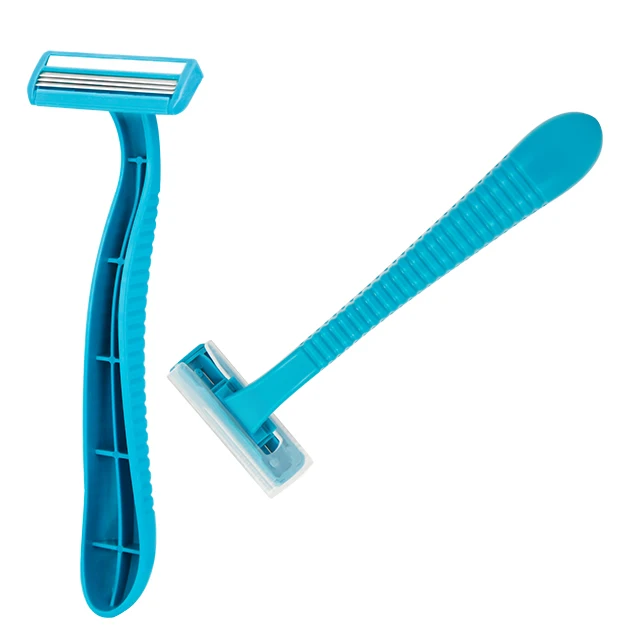 HW- B304GL triple three 3 blade disposable shaving razor Stainless Steel  Sharp blade shaver