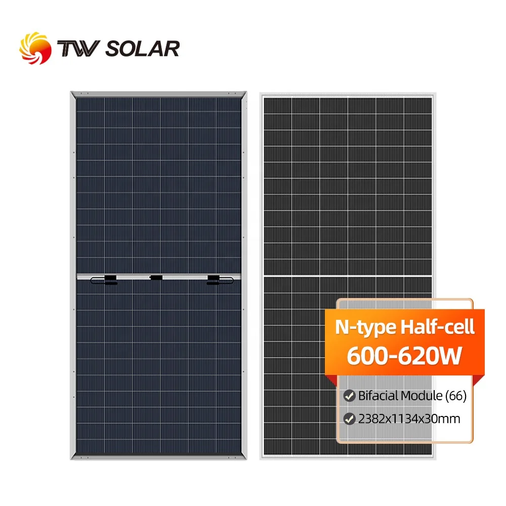 Солнечные панели 600 Вт 610 620 уровень 1 солнечная панель для pv бифациальный модуль