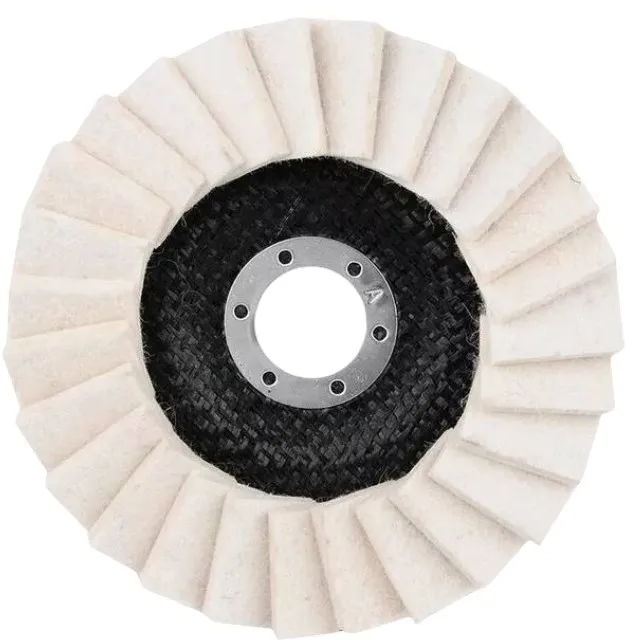 Белый шерстяной войлок, гибкий режущий диск 100-125 мм и шлифовальный диск