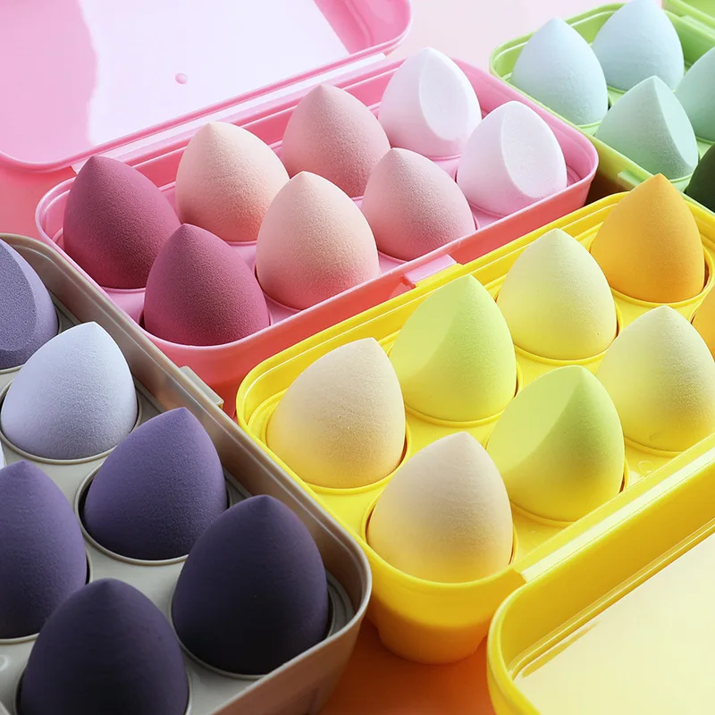 Beauty Cosmetics Makeup Velvet Sponge Flocking Power Puff Face Makeup Sponge Makeup Egg Beauty Egg