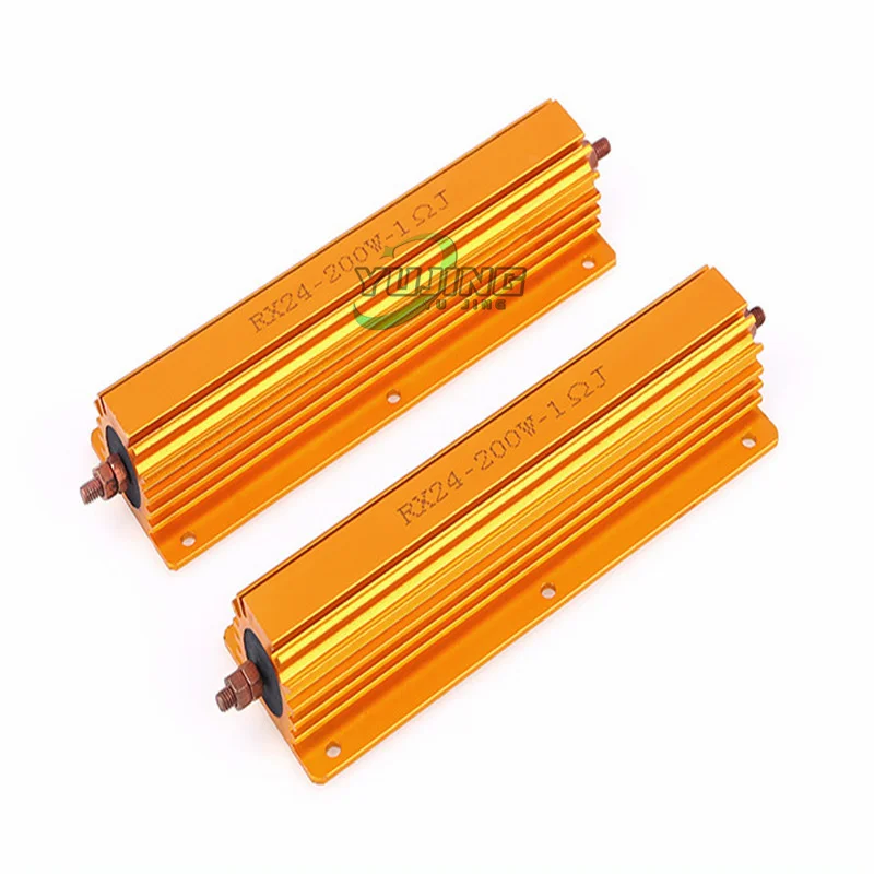 50W 100W алюминиевый силовой металлический корпус чехол с проволочной обмоткой резистор 0.01R ~ 100K 1 4 6 8 10 20 200 500 1K 10K ohm Сопротивление