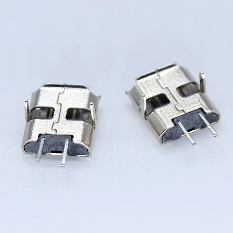 XYFW 2pin SD Micro Male Plug Pcbmount Panel Mount Vertical Right Angle PCB Board Type B 2P 2 Pin Micro Usb Female Smd Connector