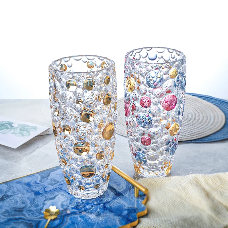 glass craft luxury decorative glass cylinder vases glass & crystal vases